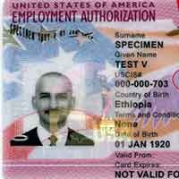 разрешение на работу в США