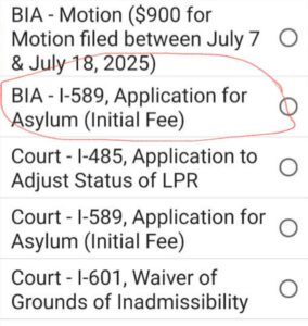 $100 за убежище, пошлина в BIA